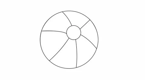 Beach Ball Stock Illustration