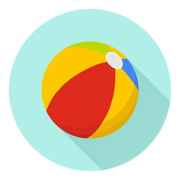 Beach ball Stock Illustration
