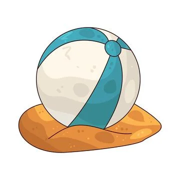 Beach ball illustration Stock Illustration
