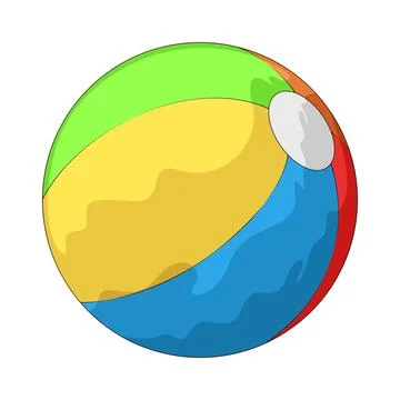 Beach ball illustration Illustrazione stock