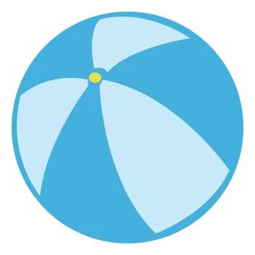 Beach ball isolated on a white background icons Stock Illustration