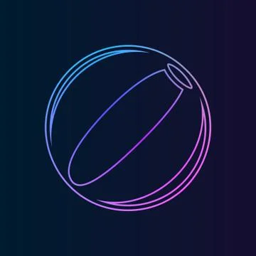 Beach ball nolan icon. Simple thin line, outline vector of Summer icons for U Stock Illustration