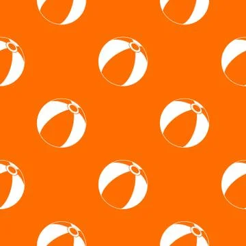 Beach ball pattern seamless Illustrazione stock