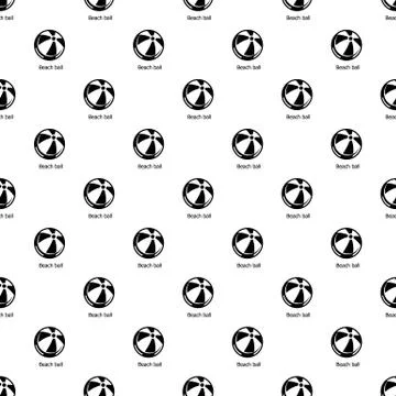 Beach ball pattern seamless Illustrazione stock