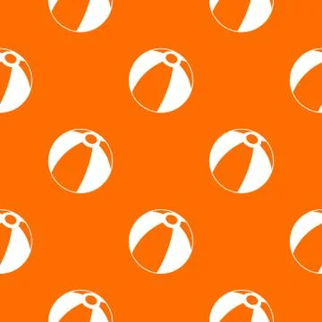 Beach ball pattern seamless Illustrazione stock