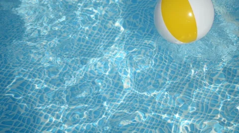 Beach ball in the pool Stock Footage 43234731