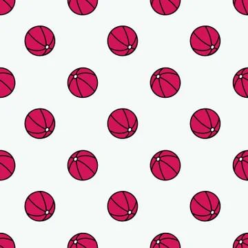 Beach ball repeating seamless background vector illustration Stock Illustration