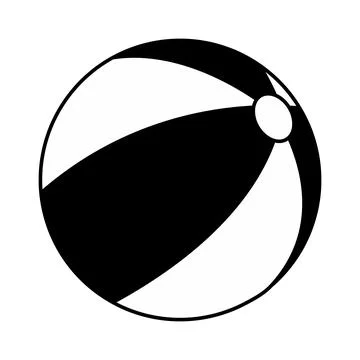 Beach ball simple icon イラスト素材