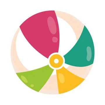 Beach ball toy Illustrazione stock