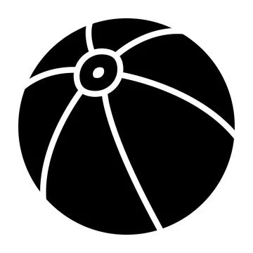 Beach ball Vector Icon Design Illustration Illustrazione stock