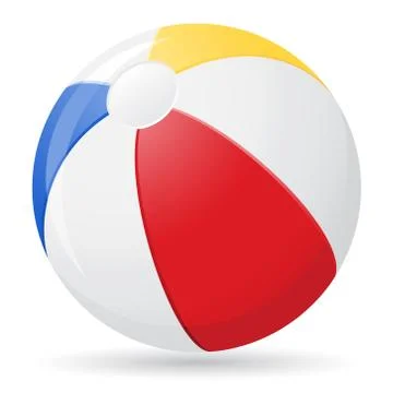 Beach ball vector illustration Stock Illustration