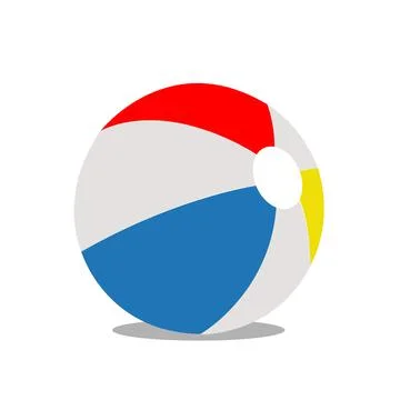 Beach ball vector illustration Illustrazione stock