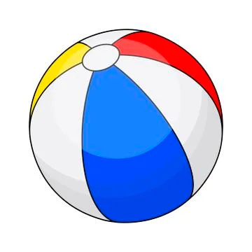 Beach ball  vector symbol icon design. Stock Illustration