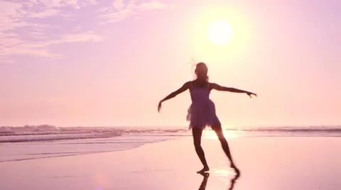 Beach Ballet Video stock 18173749