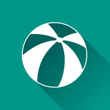 Beach balloon icon Stock Illustration