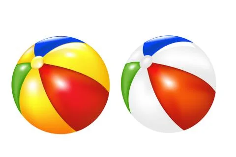 Beach balls Stock Illustration