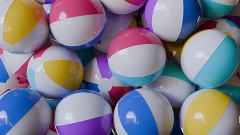 Beach Balls Transtition Stock Footage 341481603