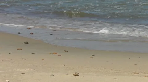 Beach of Baltic sea Video stock 11055052