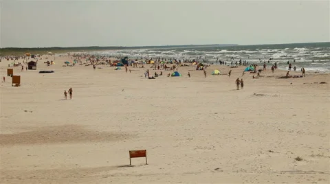 The beach on the Baltic Sea. Stock Footage 58888878