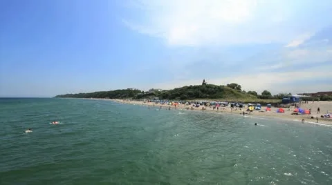 Beach at Baltic Sea, Germany Video stock 11606449