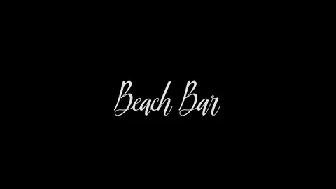 Beach Bar Cursive Calligraphy Grunge Dissolve Transition Stock Footage 142723932