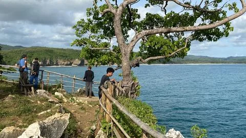 Beach bay Stockfoto's