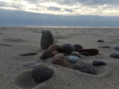 Beach of beaitiful ston 스톡 사진