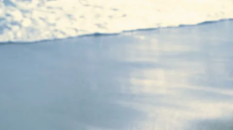 On the Beach - beautiful defocused shot of waves rolling on the beach - seamless Vídeos de archivo 64655173