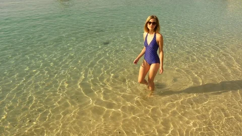 Beach beauty Stock Footage 107130826