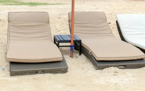 Beach bed Foto stock