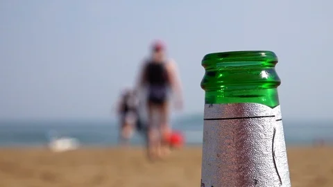 Beach beer Stock Footage 91281304
