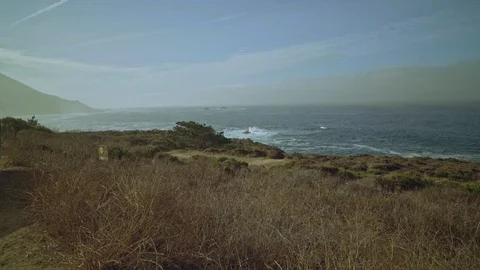 Beach at Big Sur Stock Footage 86683399