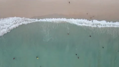 Beach from a bird point of view Stock Footage 194380804