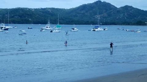 Beach blue water Stock Footage 126558049