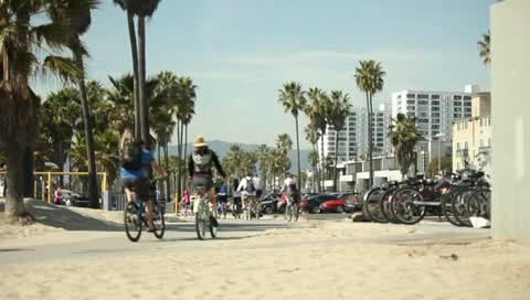 Beach Boardwalk Stock Footage 11360058