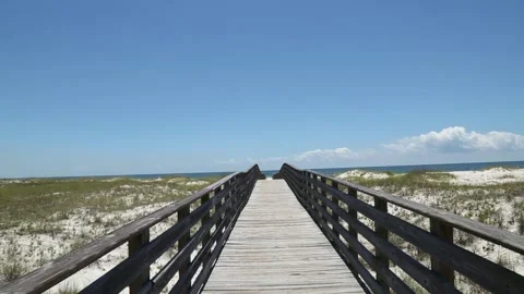 Beach boardwalk Stock Footage 139554493