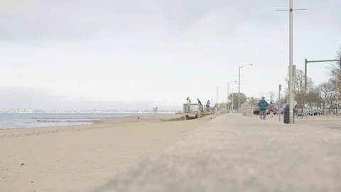 Beach Boardwalk Stock Footage 197144906