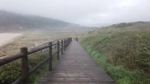 Beach Boardwalk Hyperlapse Video stock 220546811