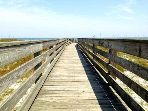 Beach boardwalk 写真素材
