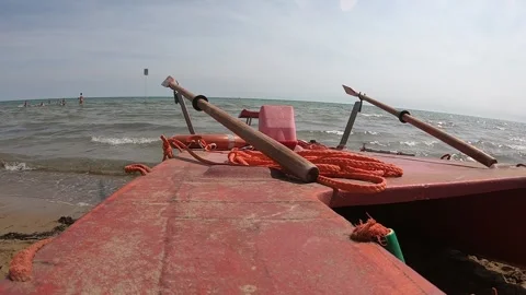 Beach boat sea Stock Footage 152716632
