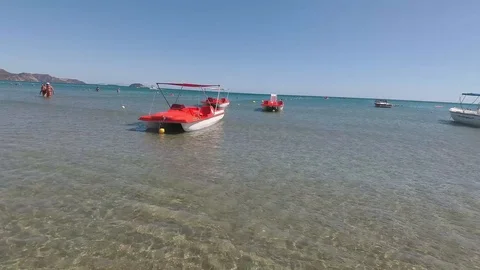 Beach Boats Flat Stock-Footage 87654700