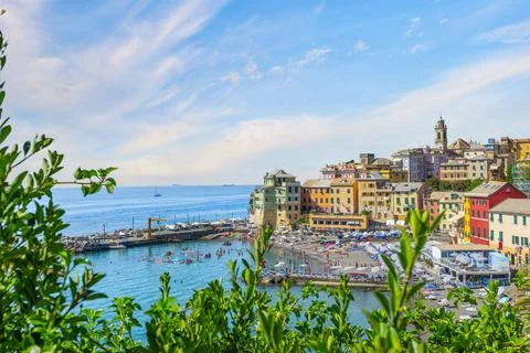 Beach in Bogliasco Stock Photos