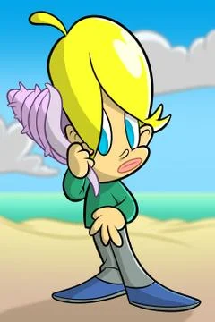 Beach Boy Illustrazione stock