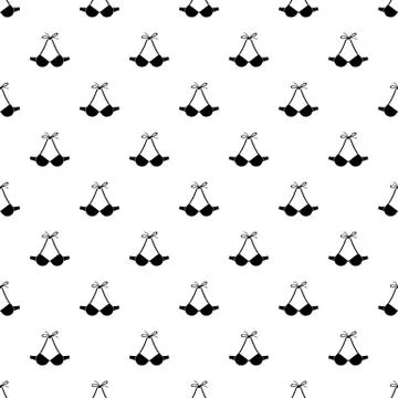 Beach bra pattern vector seamless Stock Illustration