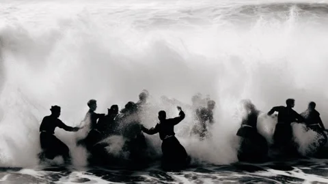 Beach Brawl Stock Footage 243600817