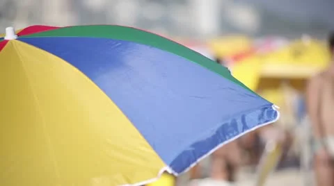 On the beach. Brazil. Stockbeeldmateriaal 12518990