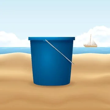 Beach Bucket Stock-Illustration