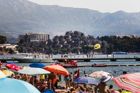 Beach in Budva Foto stock