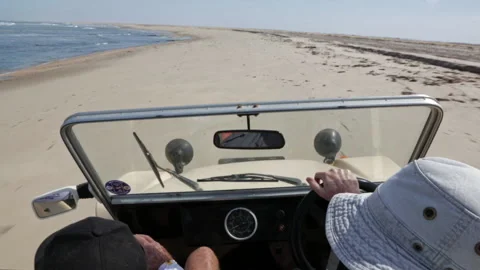 Beach Buggy Racing on a sandy beach Stock Footage 228676009