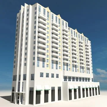 Beach Building 06 3D Model
